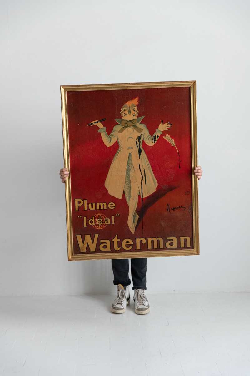 Cartell publicitari "Plume ideal Waterman" 1913.