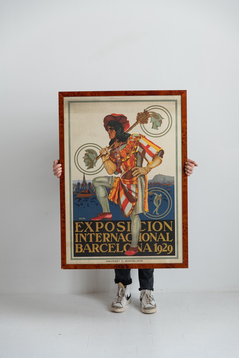 Barcelona international exposition advertising poster 1929